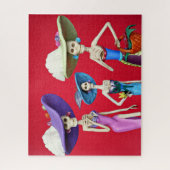 Drie Catrinas Jigzaag Puzzle Legpuzzel (Verticaal)