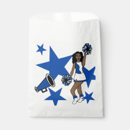 Drie Cheers Custom Wit Favor Bag Blauw #1 Bedankzakje