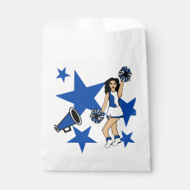 Drie Cheers Custom Wit Favor Bag Blauw #2 Bedankzakje