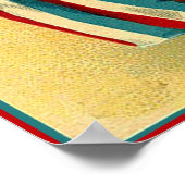 Drie Cheers voor het Rood, Wit en Blauw Poster (Hoek)