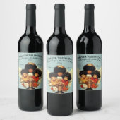 Drie Cherubs Wijn Etiket (Flessen)