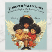 Drie Cherubs Wijn Etiket (Enkel label)