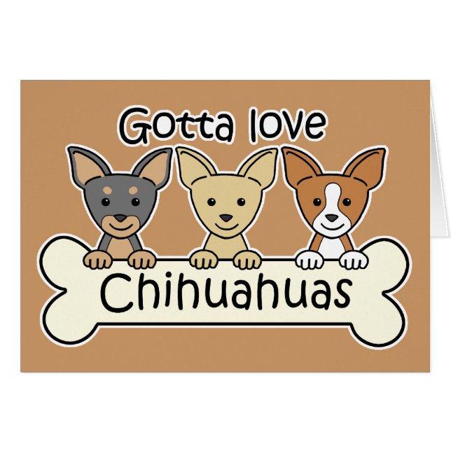 Drie Chihuahuas (Voorkant Horizontaal)