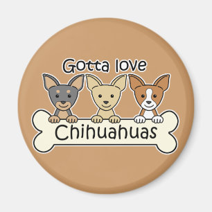 Drie Chihuahuas Magneet