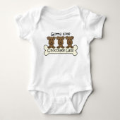 Drie chocolade laboratoria romper (Voorkant)