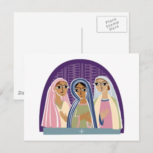 Drie Christelijke Bridesmaids Briefkaart (Voorkant / Achterkant)