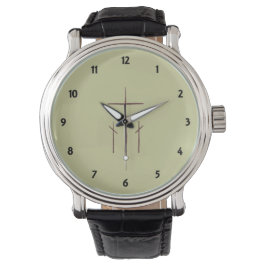Drie christelijke Calvariekruisen Horloge