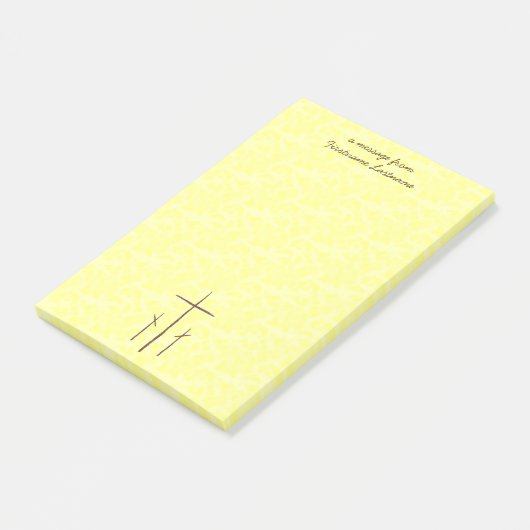 Drie christelijke kruizen Calvarie Post-it® Notes (Schuin)