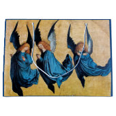 DRIE CHRISTMAS ANGELS IN BLAUW GROOT CADEAUZAKJE (Voorkant)