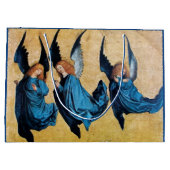 DRIE CHRISTMAS ANGELS IN BLAUW GROOT CADEAUZAKJE (Achterkant)