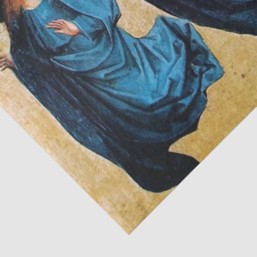 DRIE CHRISTMAS ANGELS IN BLAUW TISSUEPAPIER (Detail)