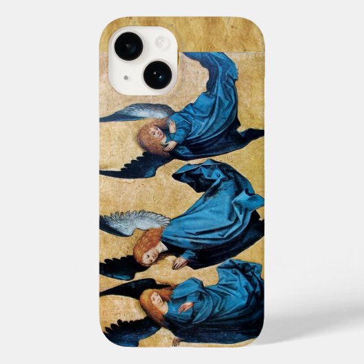 DRIE CHRISTMAS ANGELS IN BLUE PARCHCHCHMENT Case-Mate iPhone CASE (Achterkant)