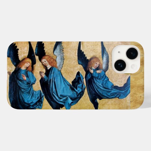 DRIE CHRISTMAS ANGELS IN BLUE PARCHCHCHMENT Case-Mate iPhone CASE (Achterkant (horizontaal))
