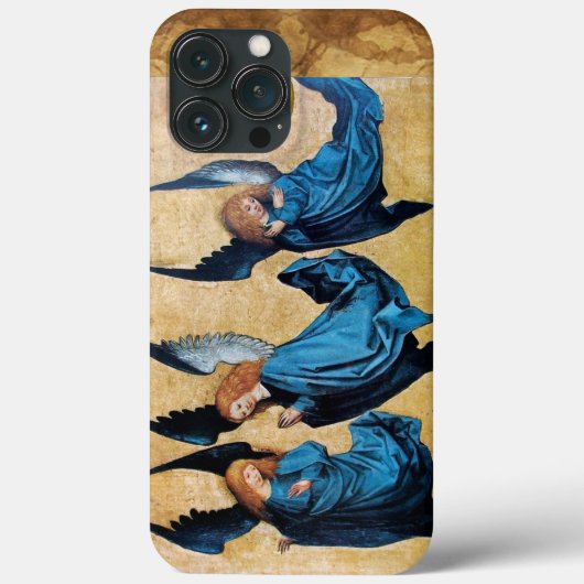 DRIE CHRISTMAS ANGELS IN BLUE PARCHCHCHMENT Case-Mate iPhone CASE (Achterkant)