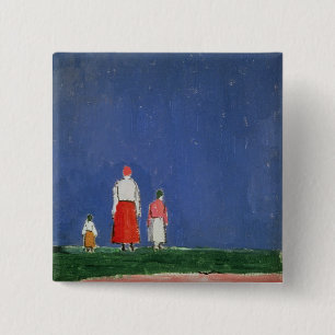 Drie cijfers, 1913-28 vierkante button 5,1 cm