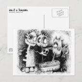 drie cijfers briefkaart (Voorkant / Achterkant)