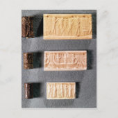 Drie cilinderzegels met indrukking briefkaart (Voorkant)