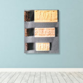 Drie cilinderzegels met indrukking canvas afdruk (Insitu (Houten vloer))
