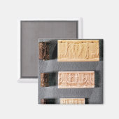 Drie cilinderzegels met indrukking magneet (Voorkant / Achterkant)