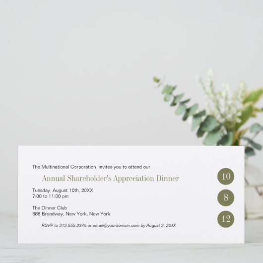 Drie Circles Collectieve Uitnodiging (Staand voorkant)