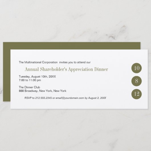 Drie Circles Collectieve Uitnodiging (Voorkant / Achterkant)