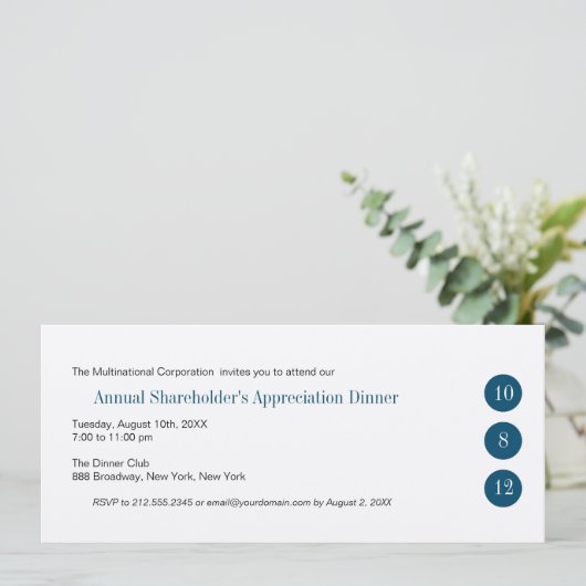 Drie Circles Collectieve Uitnodiging (Staand voorkant)