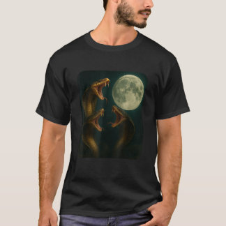 Drie Cobra's Maan Grappig 3 Wolven Meme Nerdy T-shirt