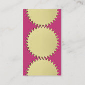 Drie cog Wheels - #C93476 Magenta Visitekaartje (Achterkant)