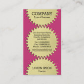 Drie cog Wheels - #C93476 Magenta Visitekaartje (Voorkant)