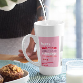Drie collage foto | Colorful Valentijns Gift Latte Mok