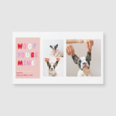 Drie collage foto | Dog Valentijns Gift (Voorkant)