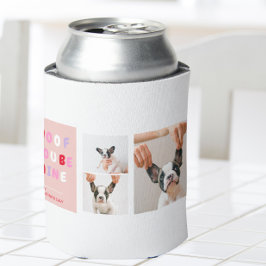 Drie collage foto | Dog Valentijns Gift Blikjeskoeler