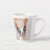 Drie collage foto | Dog Valentijns Gift Latte Mok (Rechts)