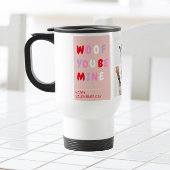 Drie collage foto | Dog Valentijns Gift Reisbeker