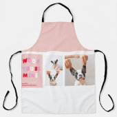 Drie collage foto | Dog Valentijns Gift Schort (Voorkant)