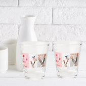 Drie collage foto | Dog Valentijns Gift Shot Glas