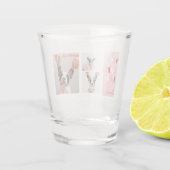 Drie collage foto | Dog Valentijns Gift Shot Glas (Achterkant)