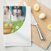 Drie Collie Bunny Theedoek (Quarter Fold)