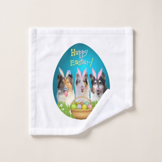 Drie Collie Bunny Washandje (Wasdoekje)