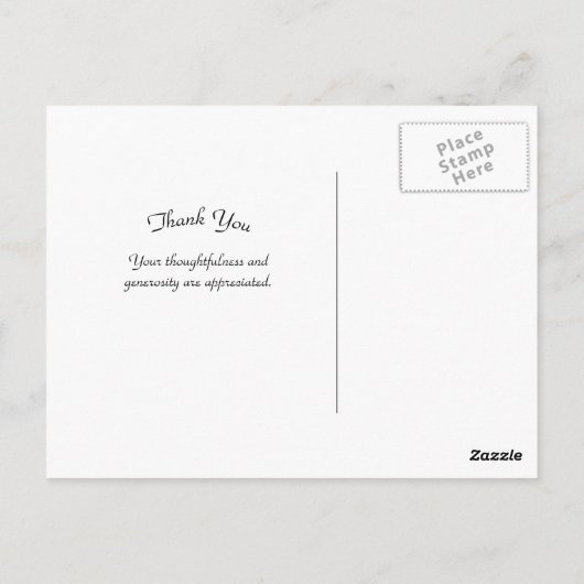 Drie conceptpaarden bedankt briefkaart (Achterkant)