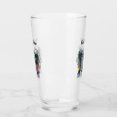 Drie Cool Black Cats Muziekinstrumenten Hart Glas (Links)