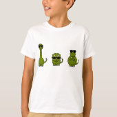 Drie Cool Dinosaurs T Shirt (Voorkant)