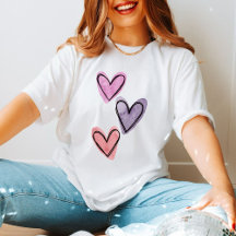 Drie Coole Liefde Waterverf Trendy Harten