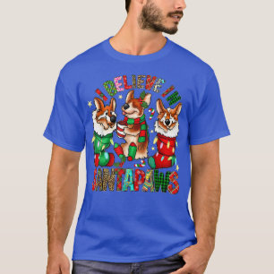 Drie Corgi in Sock kerstkerstkerstkerstkerstman X- T-shirt