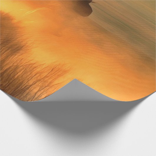 Drie cowboy galopperen op een achtergrond van de b cadeaupapier (Hoek)