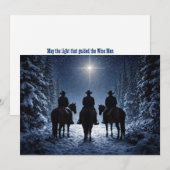 Drie cowboys geleid door de Kerst-Noordster (Voorkant / Achterkant)