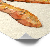Drie Crazy Carrots Poster (Hoek)