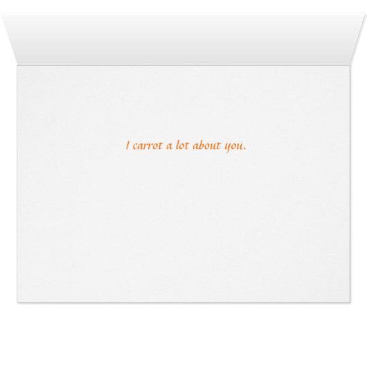 Drie Crazy Carrots Waterverf Kaart (Binenzijde Horizontaal (Onderkant))