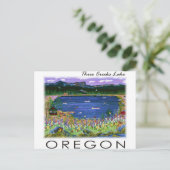 Drie Creeks Lake Briefkaart (Staand voorkant)