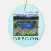 Drie Creeks Lake Keramisch Ornament (Links)